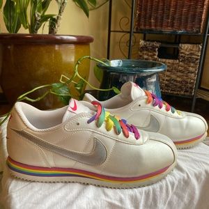 Nike rainbow - women’s or kids - pride shoes